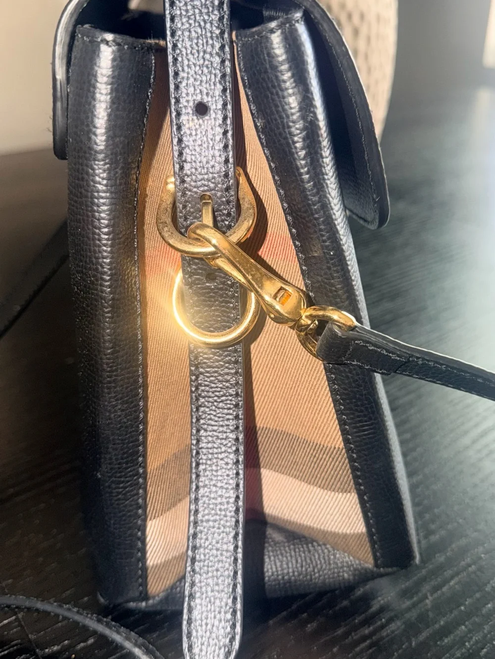 Authentic Burberry Baby Banner Leather Tote Bag 🖤